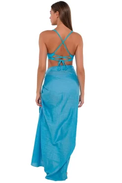 Sunsets Blue Bliss Paradise Pareo< Cover-Ups