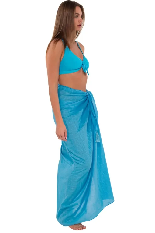 Sunsets Blue Bliss Paradise Pareo< Cover-Ups