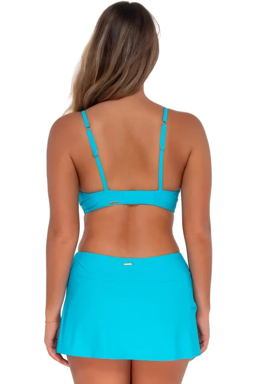 Sunsets Blue Bliss Sporty Swim Skirt< Swim Skirts
