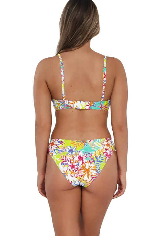 Sunsets Botanical Bliss Sandbar Rib Collins Hipster Bottom< Low-Rise | Bikini Bottoms
