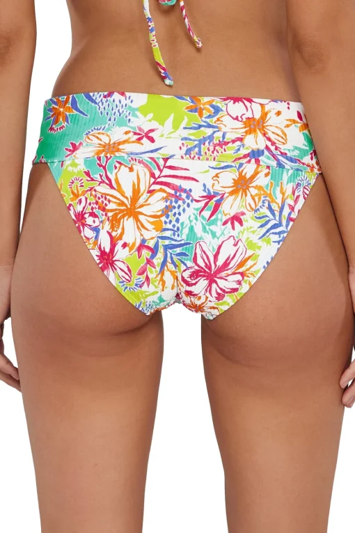 Sunsets Botanical Bliss Sandbar Rib Hannah High Waist Bottom< Plus Size | High-Waist