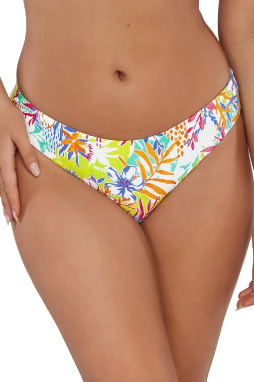 Sunsets Botanical Bliss Sandbar Rib Collins Hipster Bottom< Low-Rise | Bikini Bottoms