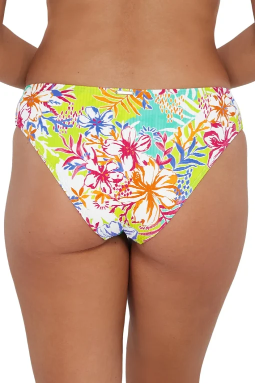 Sunsets Botanical Bliss Sandbar Rib Collins Hipster Bottom< Low-Rise | Bikini Bottoms