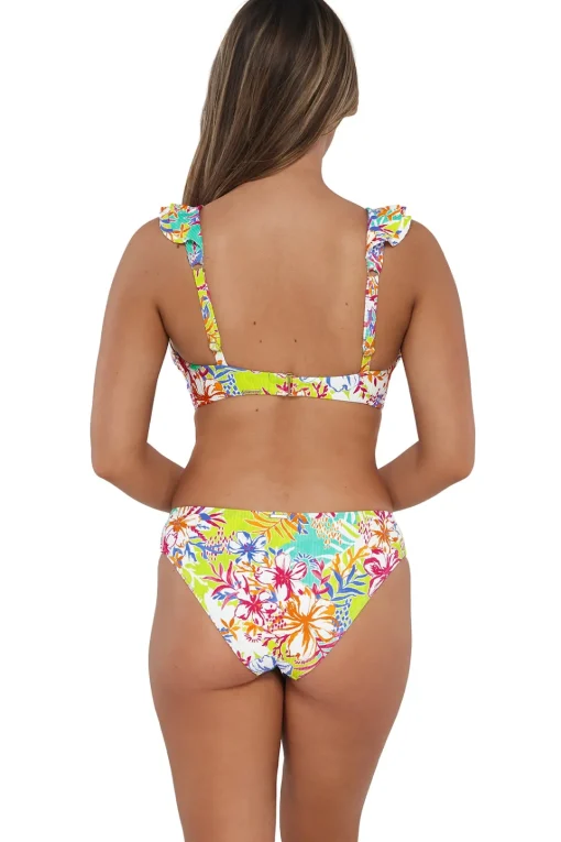 Sunsets Botanical Bliss Sandbar Rib Collins Hipster Bottom< Low-Rise | Bikini Bottoms