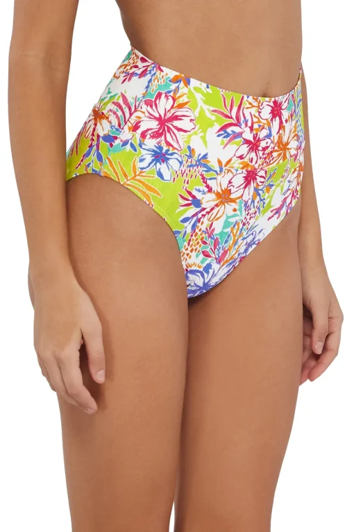 Sunsets Botanical Bliss Sandbar Rib Hannah High Waist Bottom< Plus Size | High-Waist