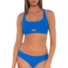 Sunsets Electric Blue Brandi Bralette Top< Bikini Tops
