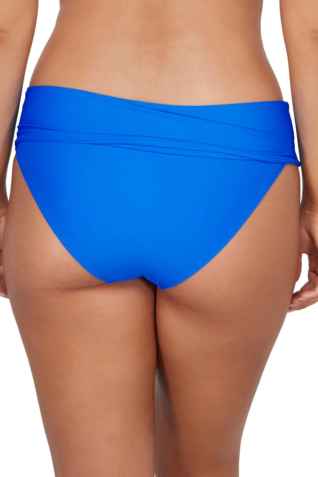 Sunsets Electric Blue Capri High Waist Bottom< Plus Size | High-Waist
