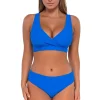 Sunsets Electric Blue Elsie Top< Plus Size | Underwire