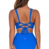 Sunsets Electric Blue Hannah High Waist Bottom< High-Waist