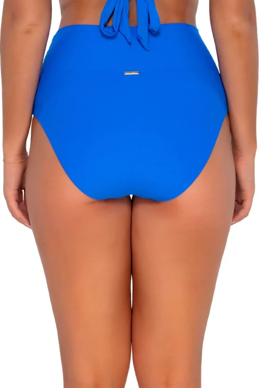 Sunsets Electric Blue Hannah High Waist Bottom< High-Waist