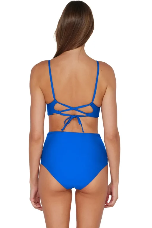 Sunsets Electric Blue Lyla Bralette Top< Wire-Free