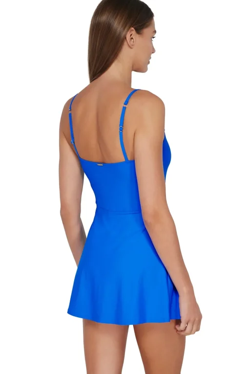 Sunsets Electric Blue Naomi Swim Dress One Piece< Swim Dress
