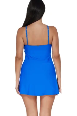 Sunsets Electric Blue Naomi Swim Dress One Piece< Swim Dress
