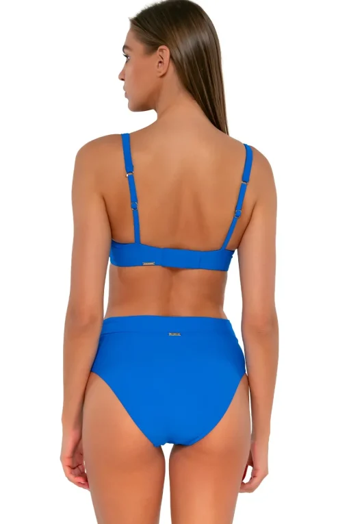 Sunsets Electric Blue Summer Lovin V-Front Bottom< High-Waist