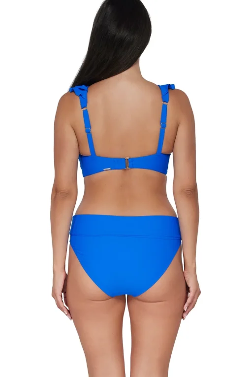 Sunsets Electric Blue Willa Wireless Top< Plus Size | Wire-Free
