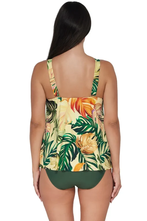 Sunsets Escape Amber Oasis Sadie Tankini Top< Plus Size | Wire-Free