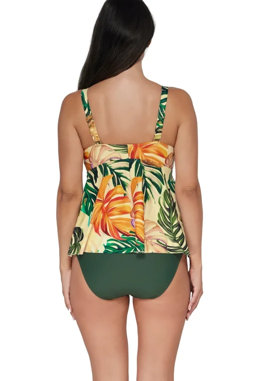 Sunsets Escape Amber Oasis Marin Tankini Top< Plus Size | Underwire