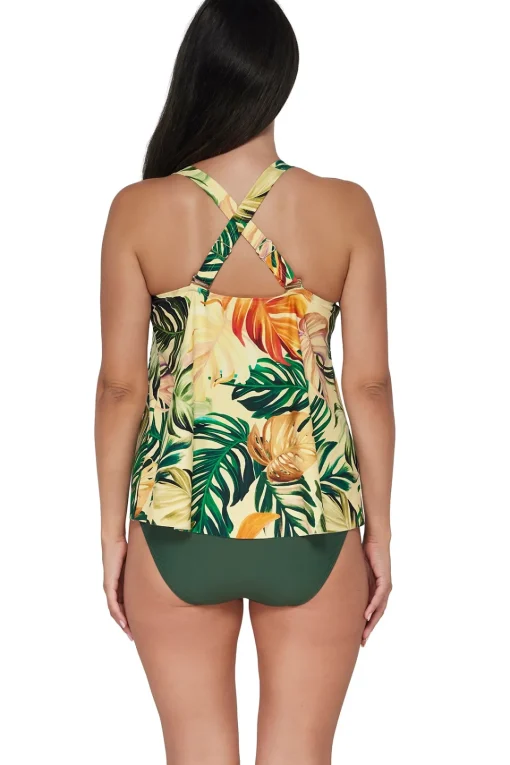 Sunsets Escape Amber Oasis Sadie Tankini Top< Plus Size | Wire-Free