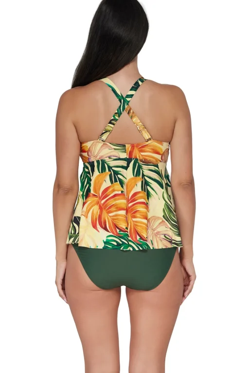 Sunsets Escape Amber Oasis Marin Tankini Top< Plus Size | Underwire