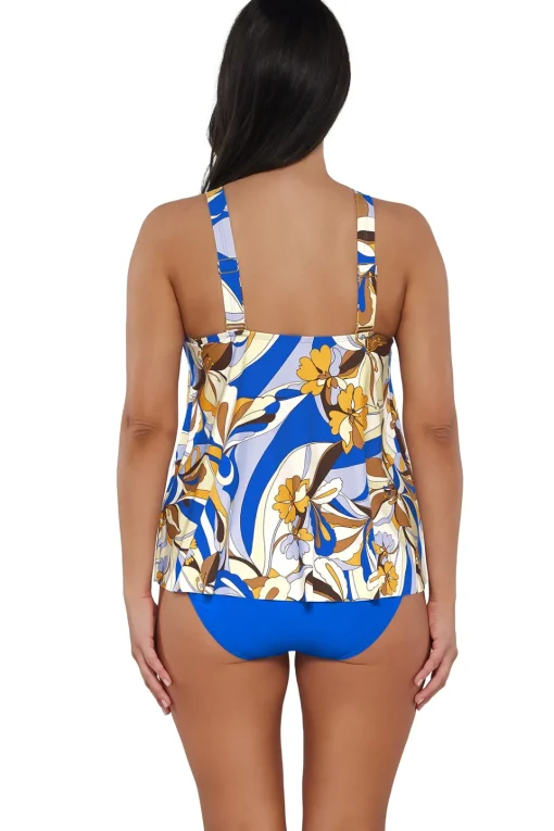 Sunsets Escape Bali Bungalow Sadie Tankini Top< Plus Size | Wire-Free