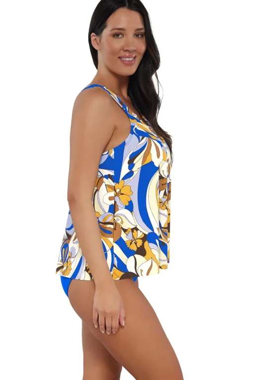 Sunsets Escape Bali Bungalow Sadie Tankini Top< Plus Size | Wire-Free