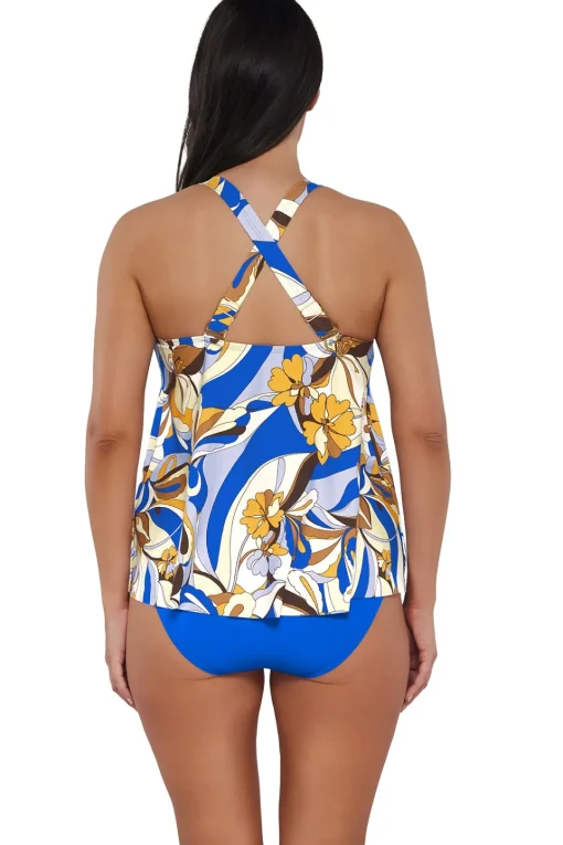Sunsets Escape Bali Bungalow Sadie Tankini Top< Plus Size | Wire-Free