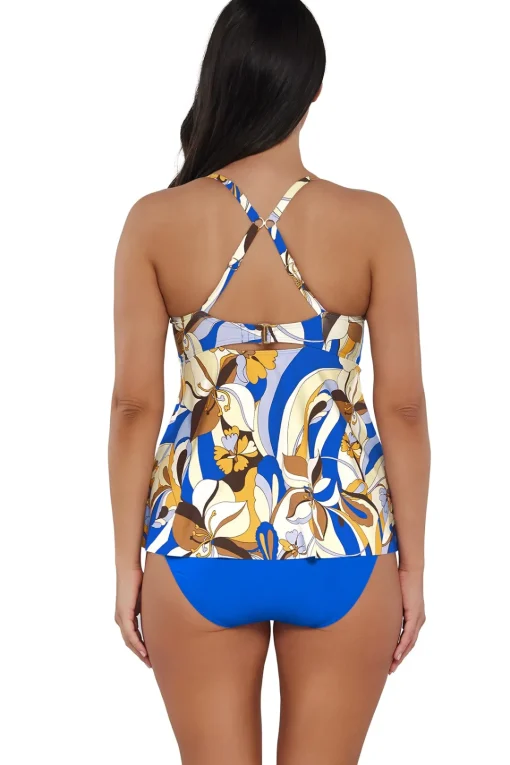 Sunsets Escape Bali Bungalow Tori Tankini Top< Plus Size | Wire-Free