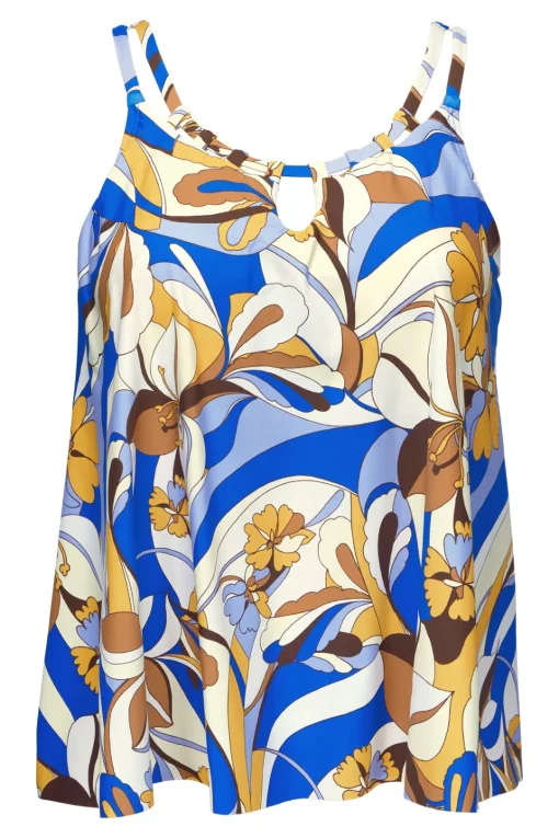 Sunsets Escape Bali Bungalow Sadie Tankini Top< Plus Size | Wire-Free