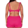 Sunsets Escape Begonia Sandbar Rib Laguna Swim Short< Plus Size