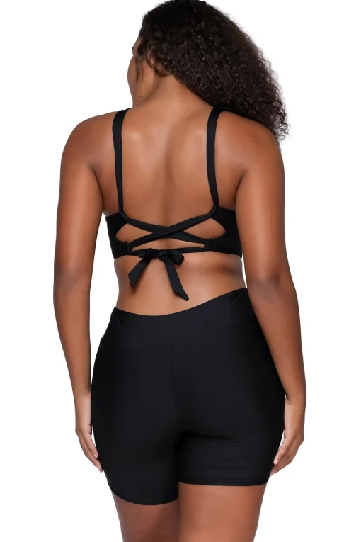 Sunsets Escape Black Bayside Bike Short< Swim Shorts
