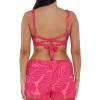 Sunsets Escape Blushing Palms Sandbar Rib Laguna Swim Short< Plus Size