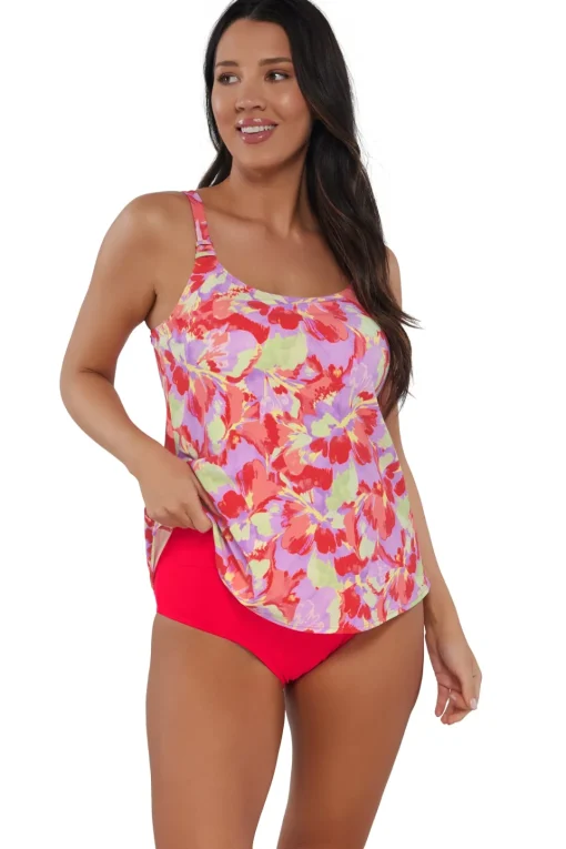 Sunsets Escape Butterfly Beach Jenna Tankini Top< Tankinis