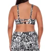 Sunsets Escape Caribbean Seagrass Texture Laguna Swim Short< Plus Size