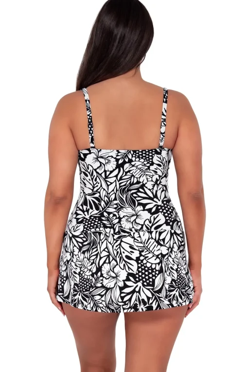 Sunsets Escape Caribbean Seagrass Texture Sienna Swim Dress< Swim Dress