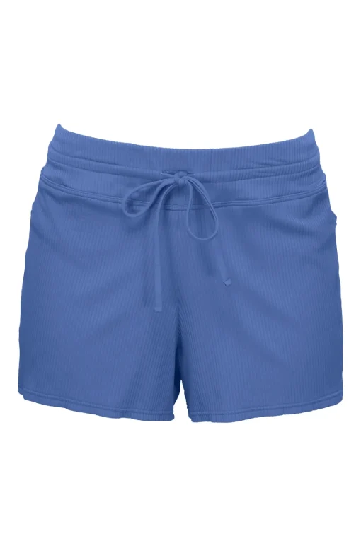 Sunsets Escape Harbor Blue Sandbar Rib Laguna Swim Short< Plus Size