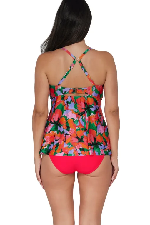 Sunsets Escape Hummingbird Cove Tori Tankini Top< Plus Size | Wire-Free