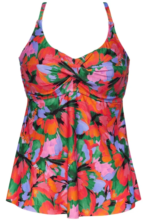 Sunsets Escape Hummingbird Cove Tori Tankini Top< Plus Size | Wire-Free