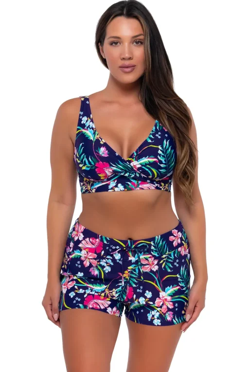 Sunsets Escape Island Getaway Laguna Swim Short< Plus Size