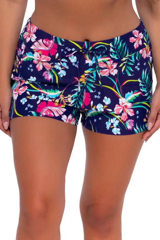 Sunsets Escape Island Getaway Laguna Swim Short< Plus Size