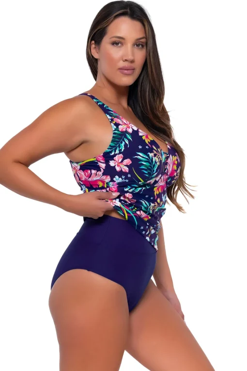 Sunsets Escape Island Getaway Emerson Tankini Top< Plus Size | Underwire