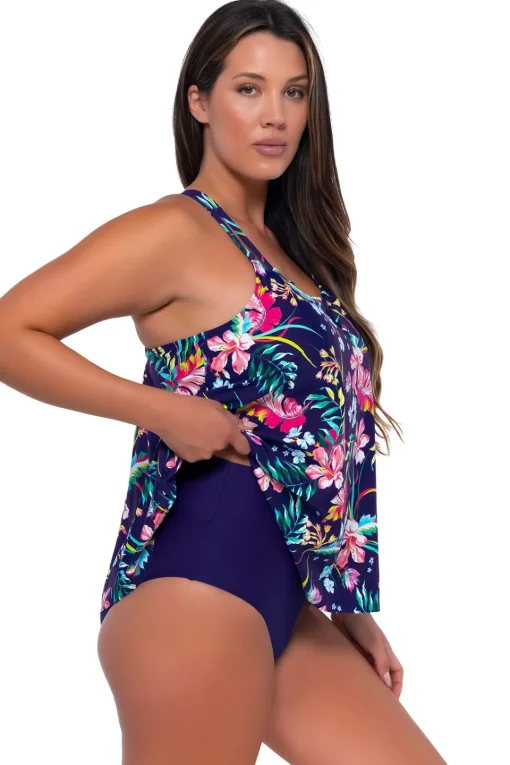 Sunsets Escape Island Getaway Sadie Tankini Top< Wire-Free | Tankinis