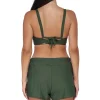Sunsets Escape Island Green Laguna Swim Short Bottom< Plus Size