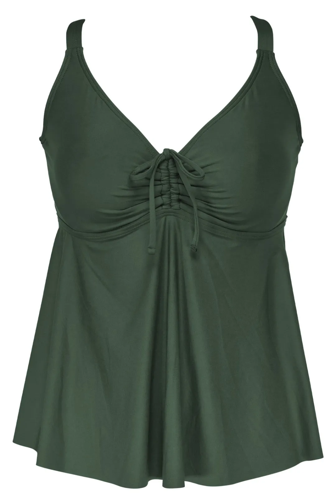 Sunsets Escape Island Green Marin Tankini Top< Plus Size | Underwire