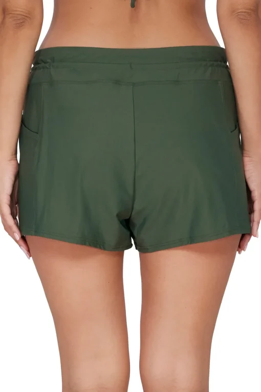 Sunsets Escape Island Green Laguna Swim Short Bottom< Plus Size