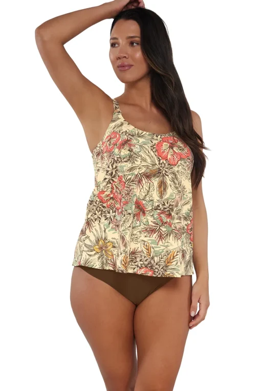 Sunsets Escape Island Spice Jenna Tankini Top< Tankinis
