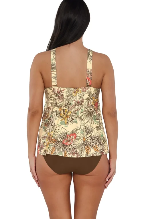 Sunsets Escape Island Spice Sadie Tankini Top< Plus Size | Wire-Free