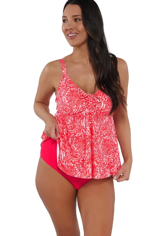 Sunsets Escape Majorca Marin Tankini Top< Plus Size | Underwire