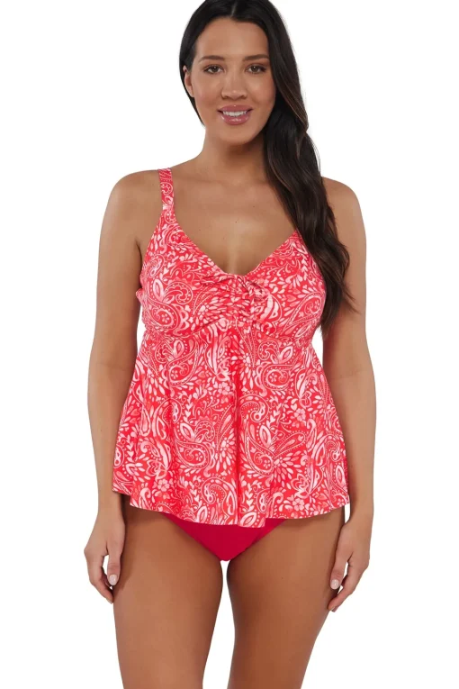 Sunsets Escape Majorca Marin Tankini Top< Plus Size | Underwire
