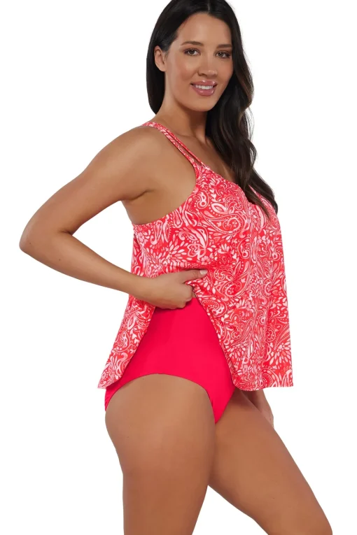 Sunsets Escape Majorca Sadie Tankini Top< Plus Size | Wire-Free