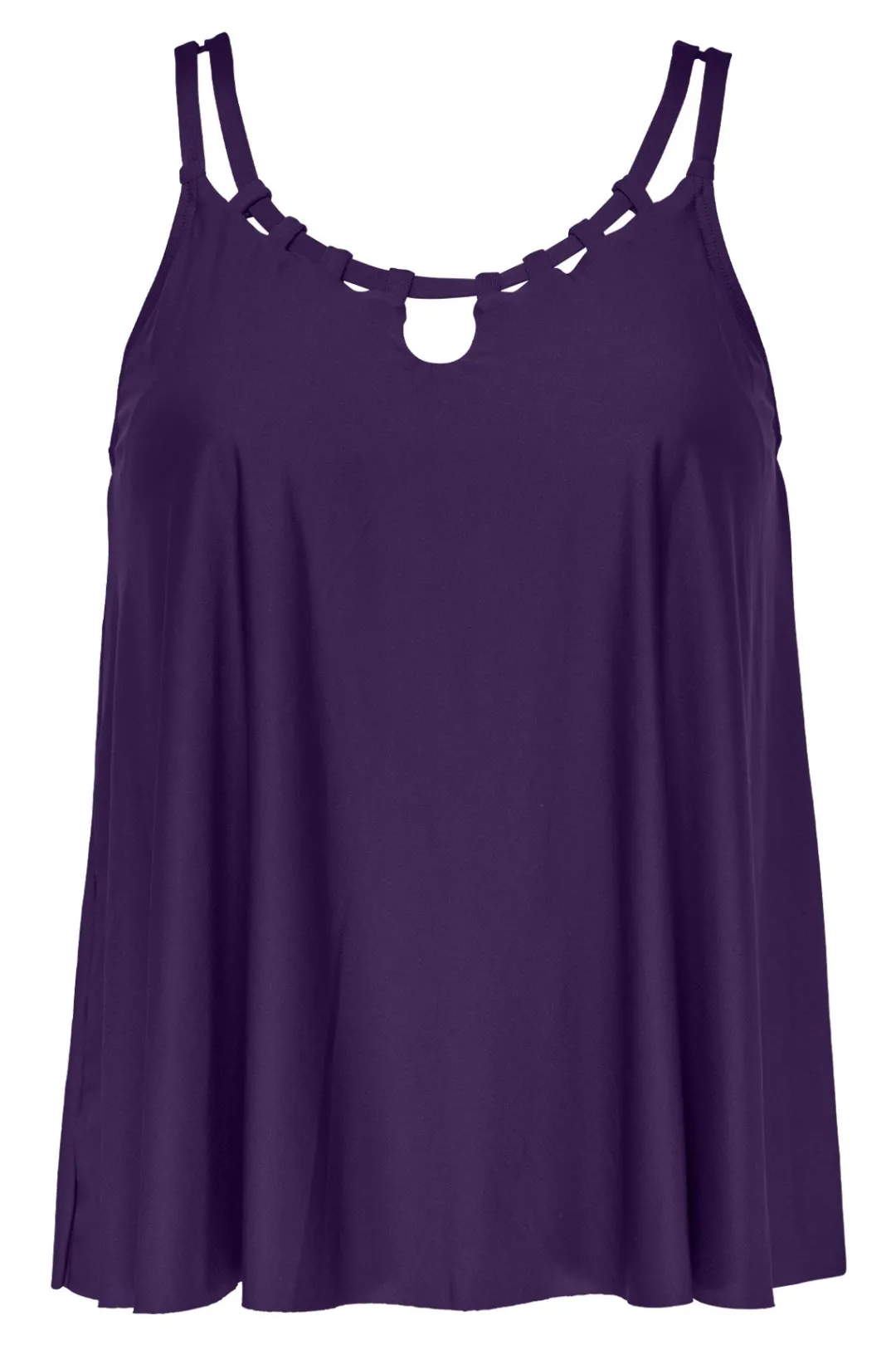 Sunsets Escape Paradise Plum Sadie Tankini Top< Plus Size | Wire-Free